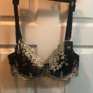 Black Lace sexy see-through bra